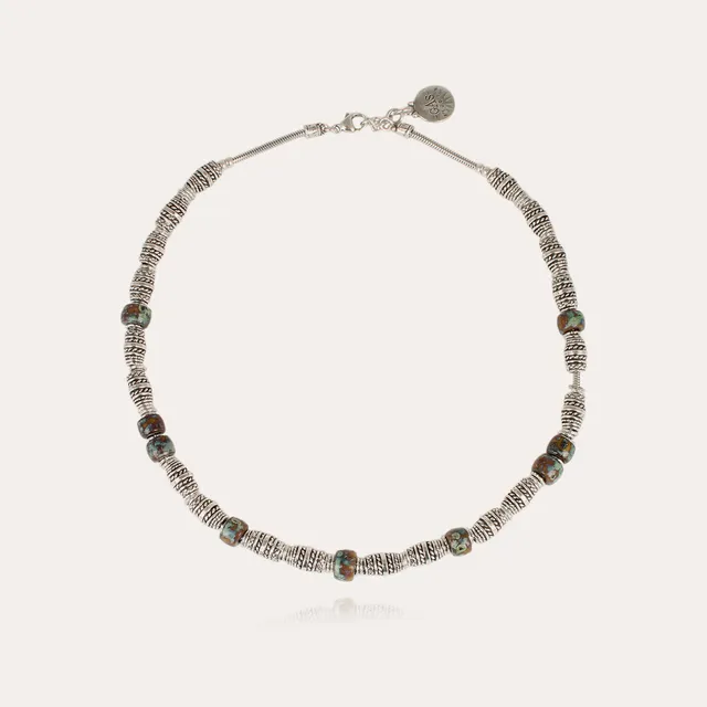 gas-bijoux-collier-bob-argent-anneaux-vintage-et-perles-de-bois-maill-es-longueu image 1