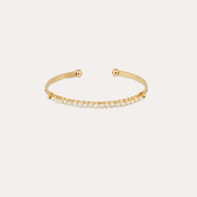 gas-bijoux-bracelet-lyre-jonc-petit-mod-le-dor-nacre-blanche image 1