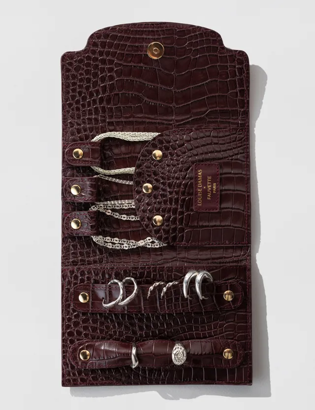 louise-damas-l-tui-tui-bijoux-en-cuir-emboss-croco-prune image 1