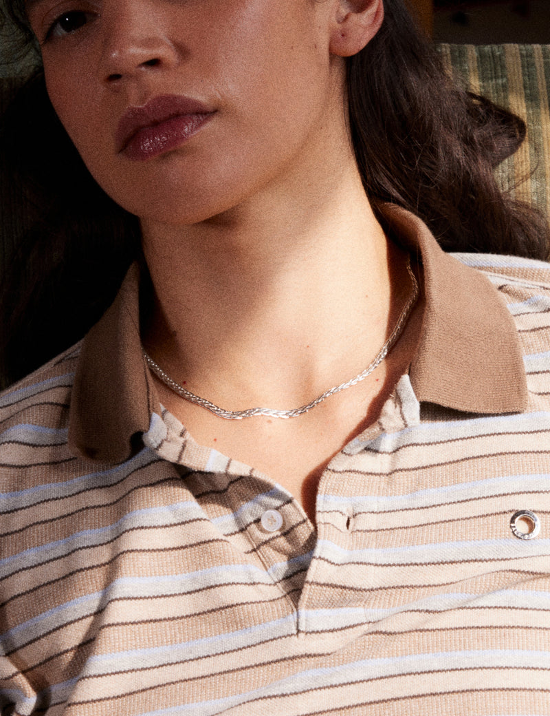 louise-damas-collier-la-tresse-collier-maille-plate-tress-e-fini-cisel image 3