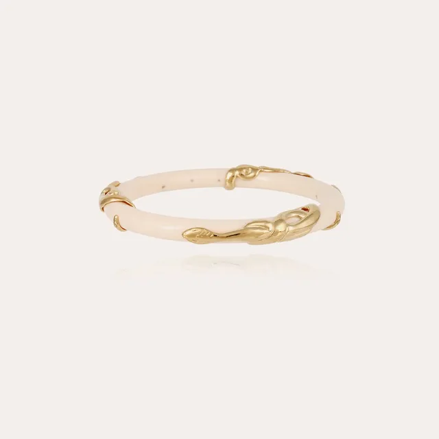 gas-bijoux-cobra-bracelet-jonc-en-ac-tate-ivoire-avec-serpent-dor-l-or-fin image 1