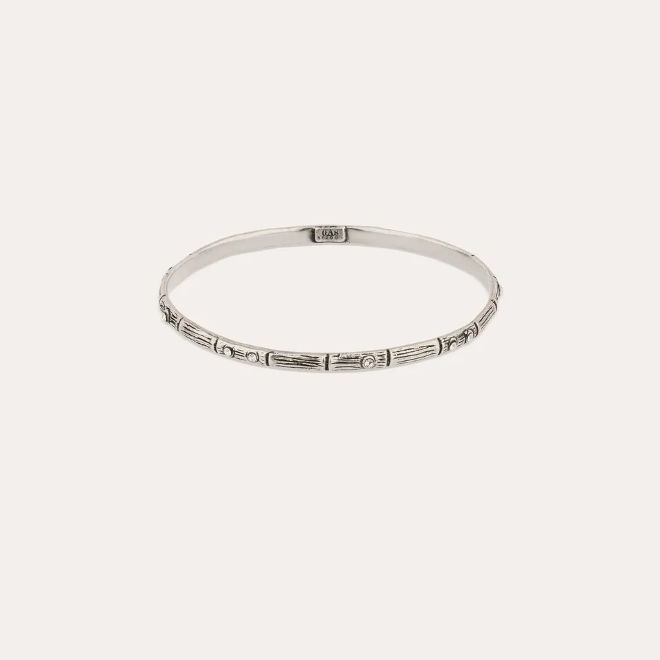 gas-bijoux-bracelet-bambini-strass-argent-fin-jonc-strass-taille-ajustable image 1