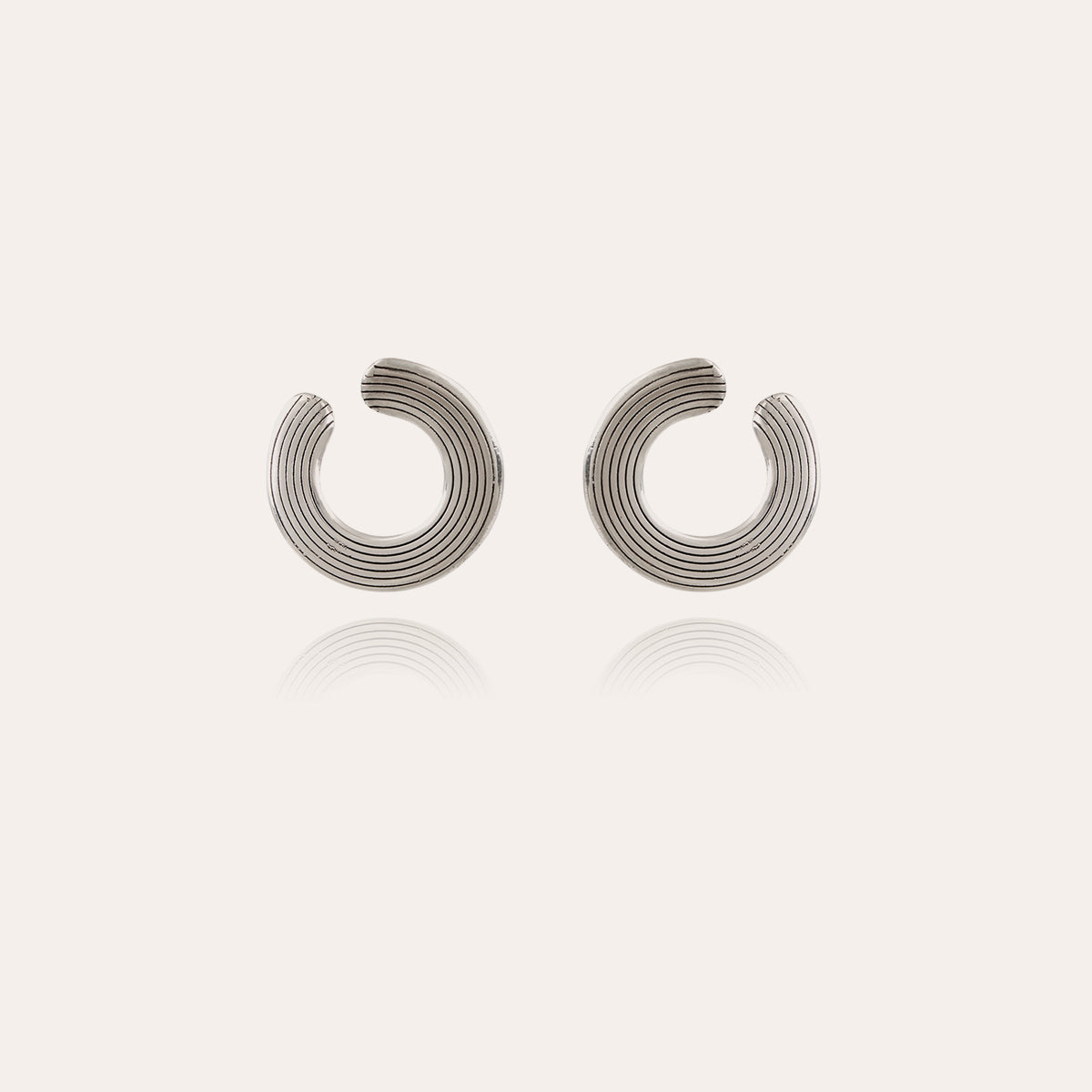 gas-bijoux-boucles-d-oreilles-poni-argent-es-stri-es image 1