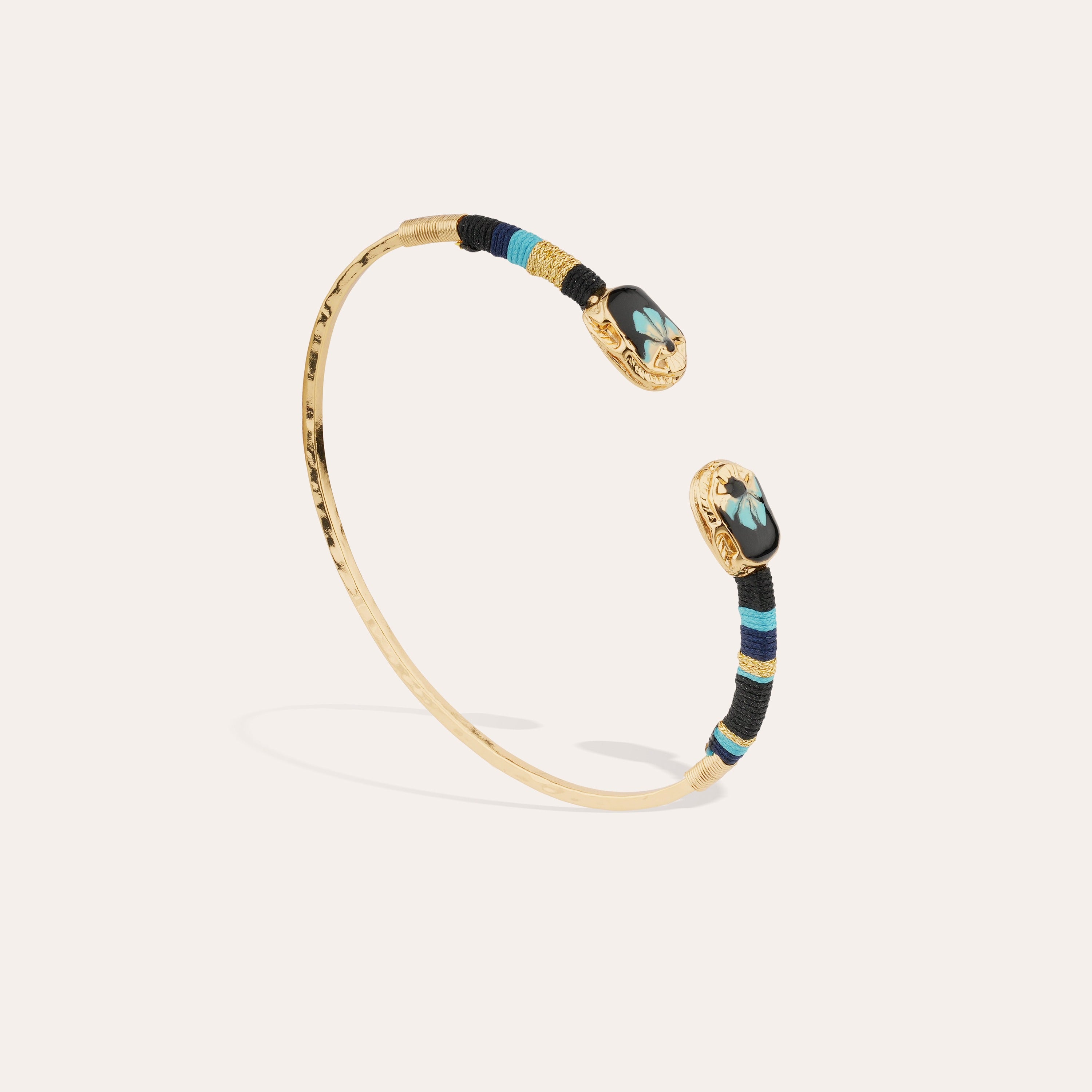 gas-bijoux-bracelet-duality-petit-scaramouche-dor-deux-scarab-es-maill-s-taille- image 2