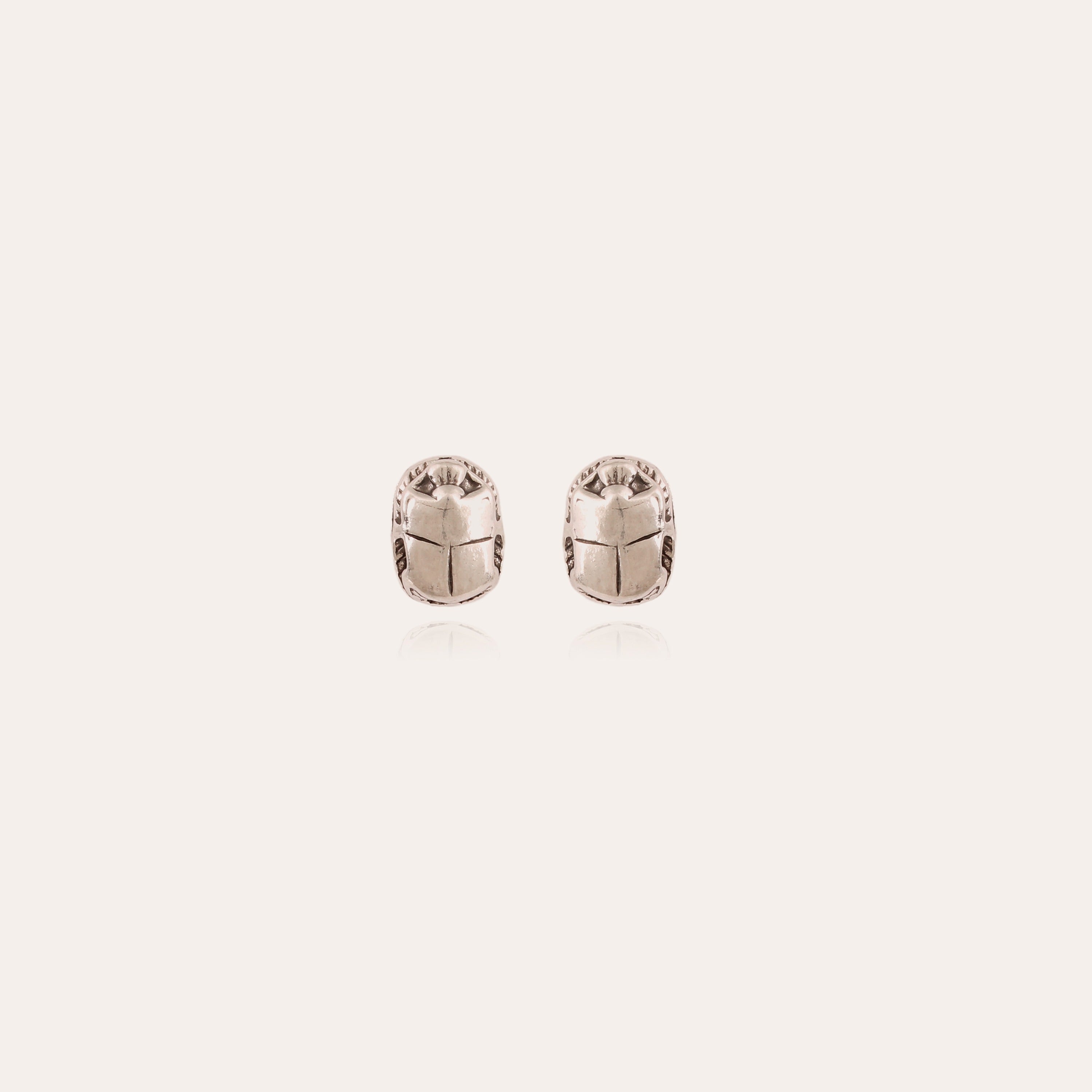 gas-bijoux-scaramouche-boucles-d-oreilles-puces-argent-es-scarab-e-grav image 1