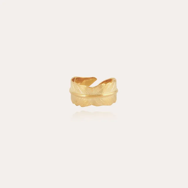 gas-bijoux-bague-penna-dor-e-l-or-fin-bague-plume image 1