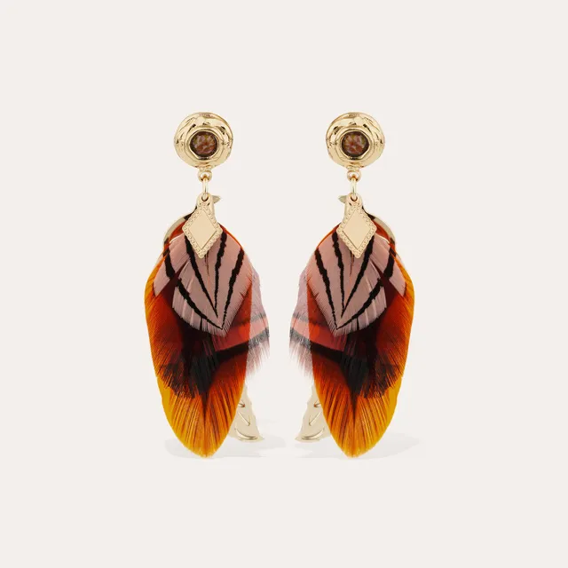 gas-bijoux-boucles-d-oreilles-sao-pendantes-dor-es-plume image 1
