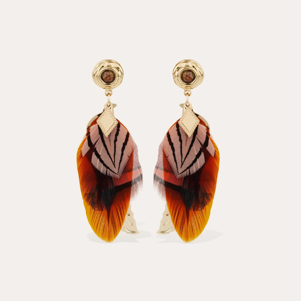 gas-bijoux-boucles-d-oreilles-sao-pendantes-dor-es-plume image 1