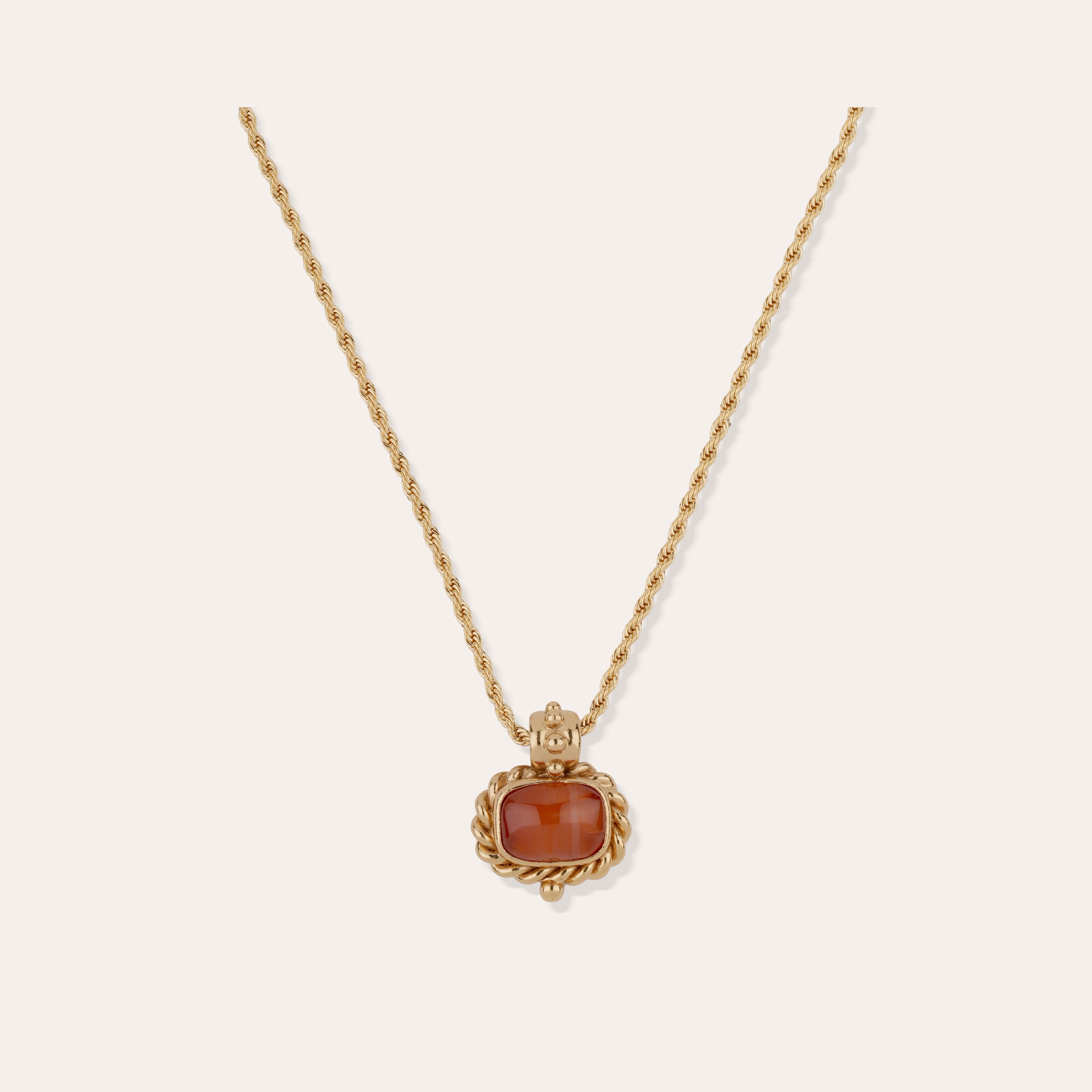 gas-bijoux-amarante-collier-dor-cornaline image 1
