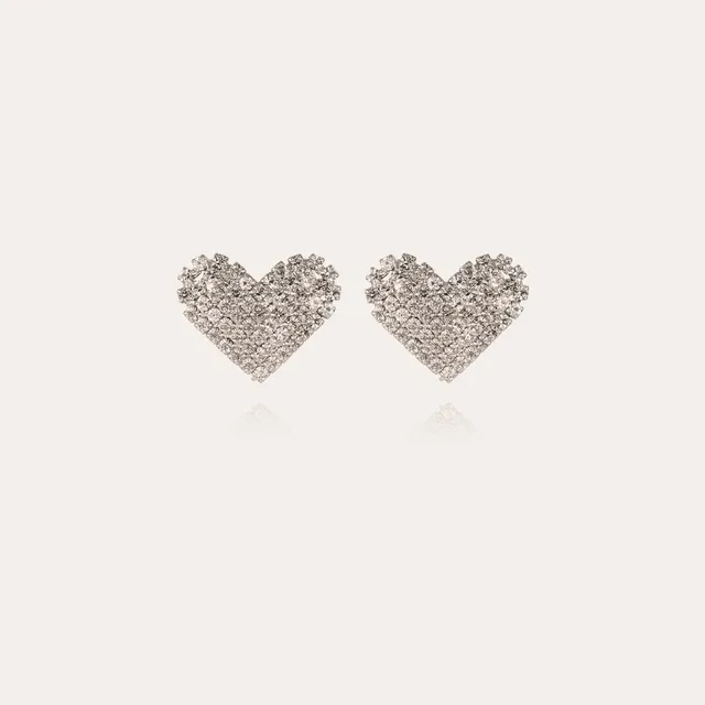 gas-bijoux-boucles-d-oreilles-ava-puces-coeur-argent-strass image 1