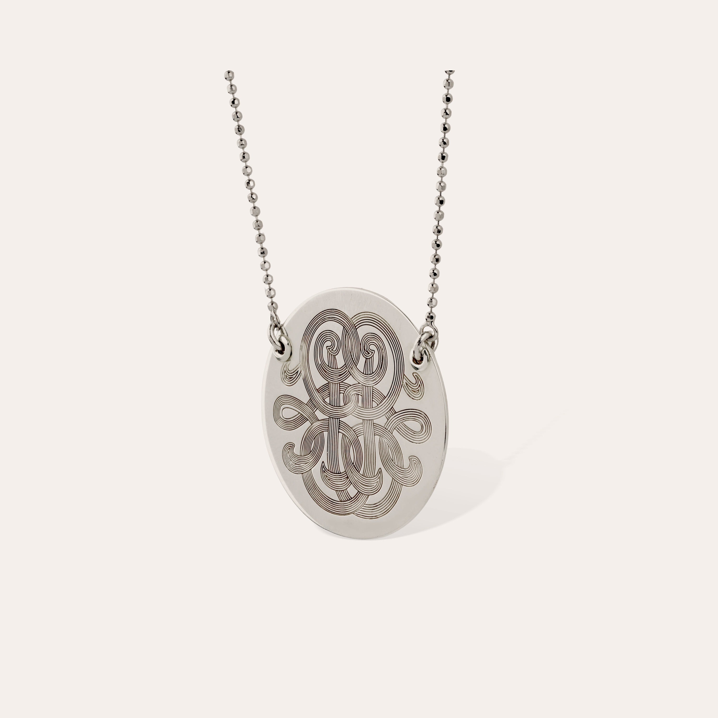 gas-bijoux-collier-diva-argent-m-daillon-grav-de-volutes-longueur-ajustable-39-4 image 2