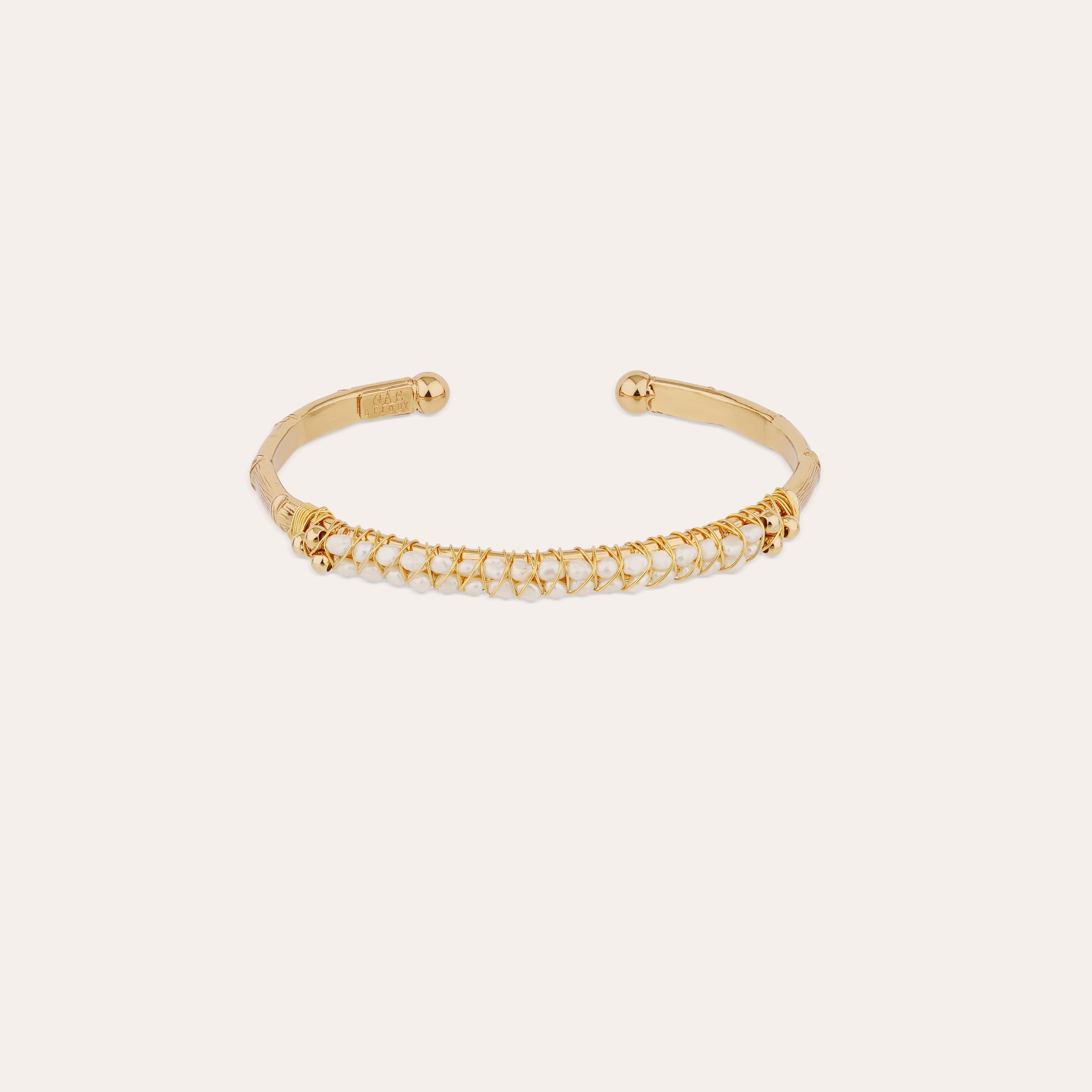 gas-bijoux-bracelet-lyre-jonc-grand-mod-le-dor-nacre-blanche image 1