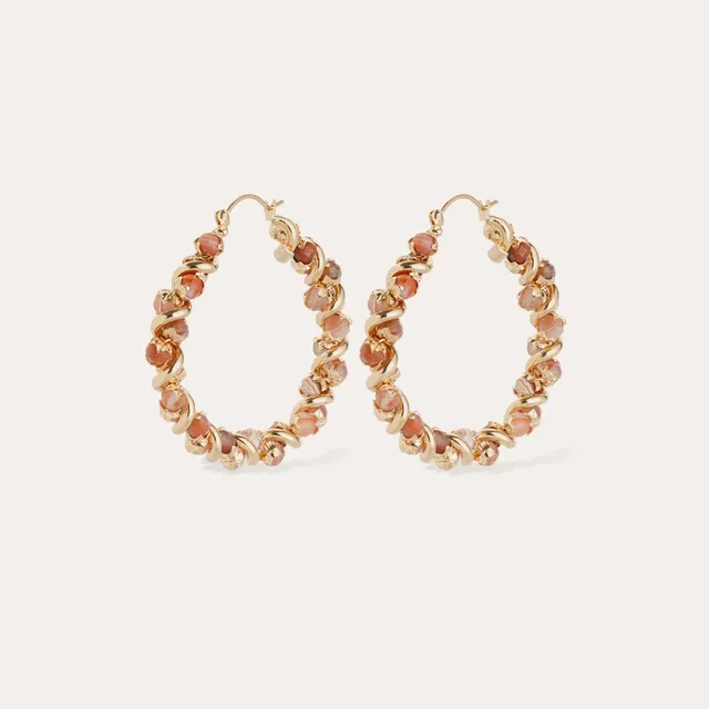 gas-bijoux-eurydice-boucles-d-oreilles-cr-oles-h-mato-de-rouge-cornaline image 1