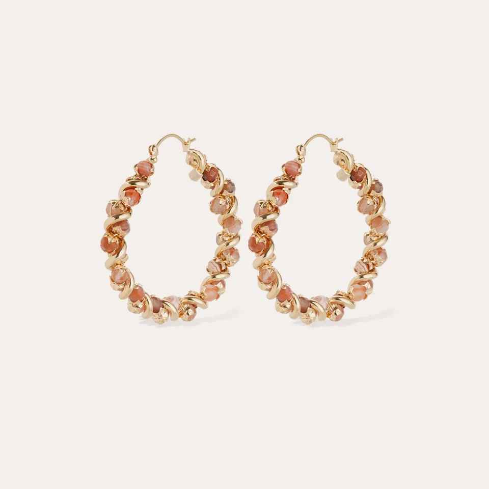 gas-bijoux-eurydice-boucles-d-oreilles-cr-oles-h-mato-de-rouge-cornaline image 1