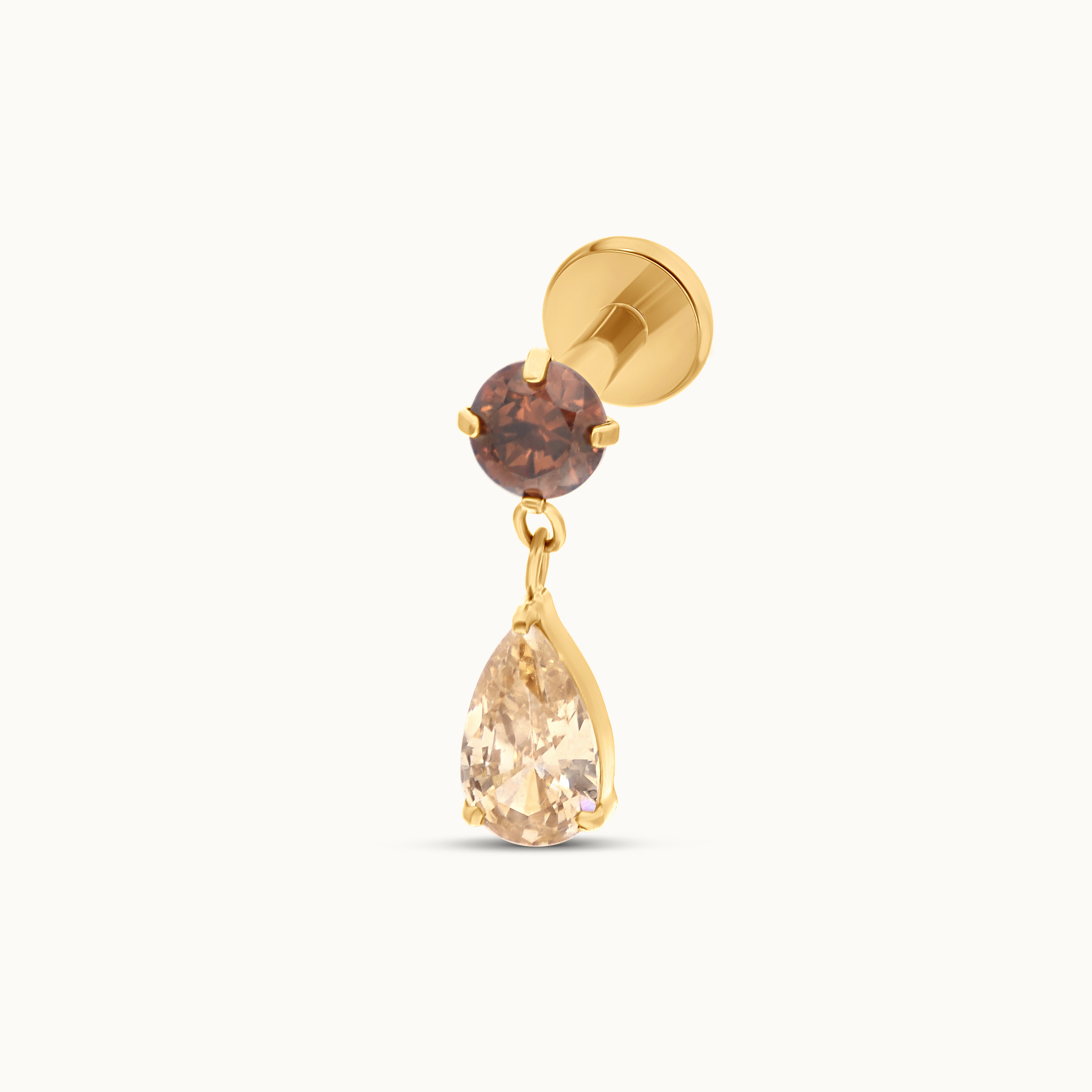 obsidian-piercing-cappuccino-piercing-conch-h-lix-lobe-titane-double-zircon-caf- image 2
