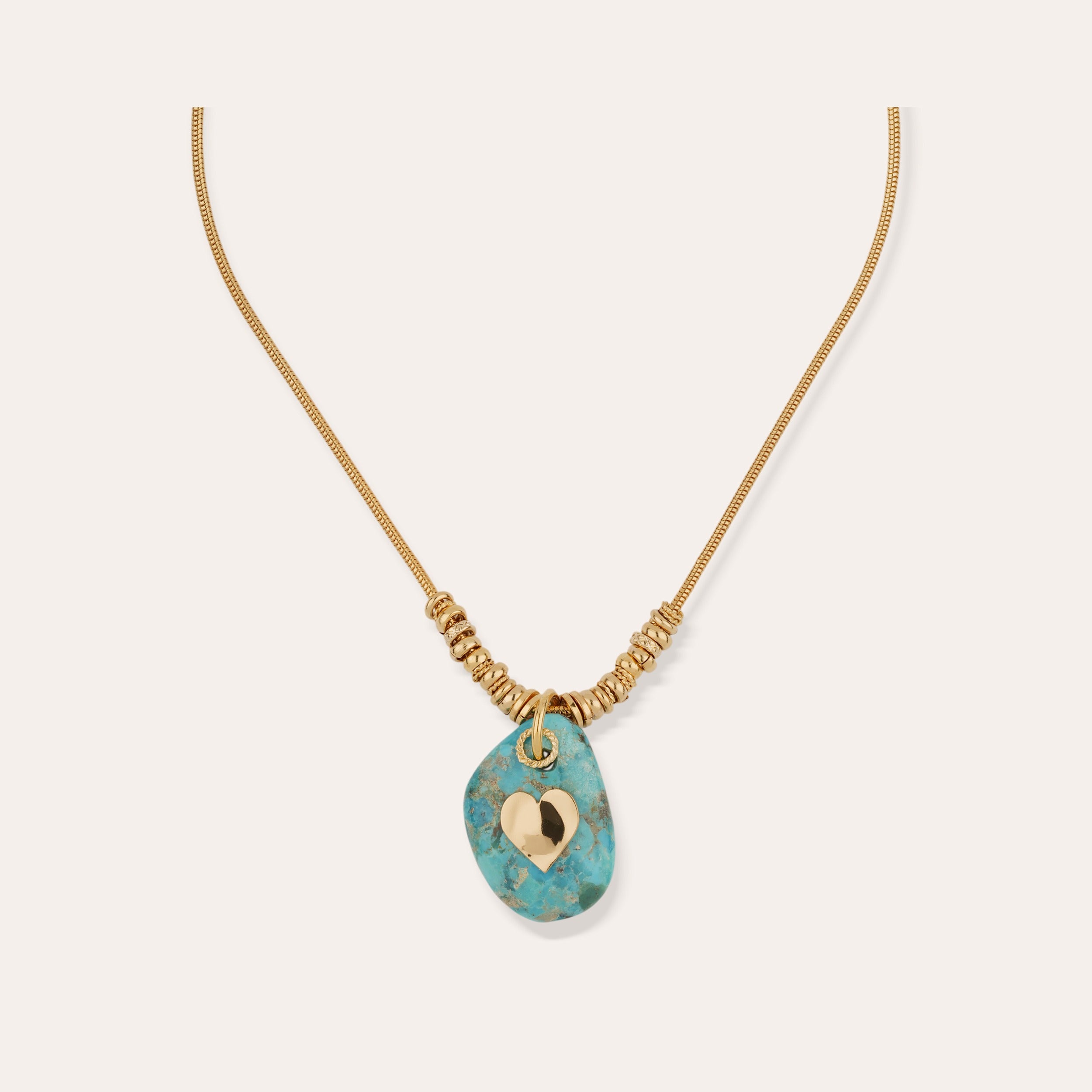 gas-bijoux-collier-galet-dor-pendentif-turquoise image 1
