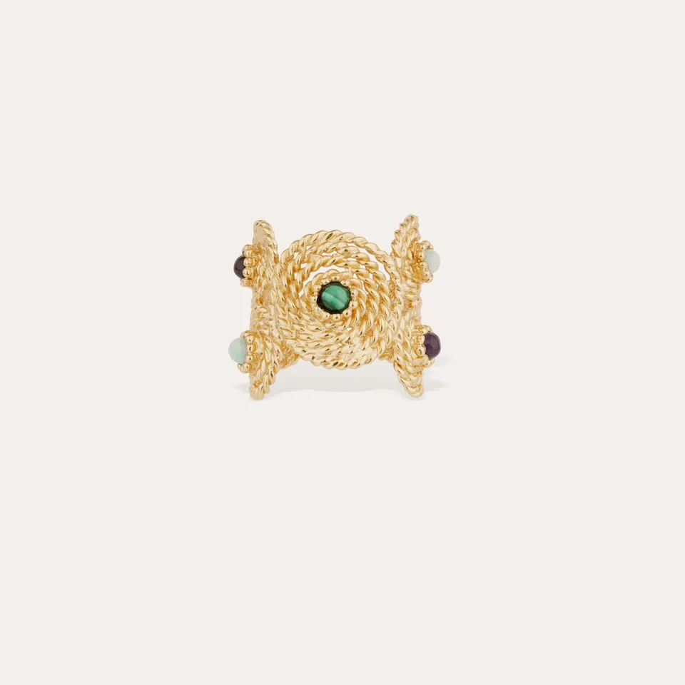 gas-bijoux-bague-mistral-manchette-malachite-am-thyste-amazonite-il-de-tigre image 1