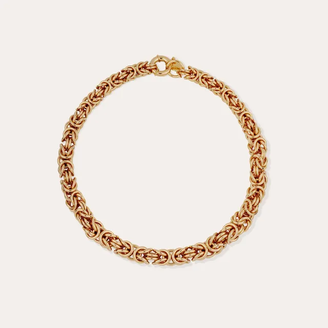 gas-bijoux-collier-claude-dor-cha-ne-maille-byzantine-d-grad-e-l-or-fin image 1