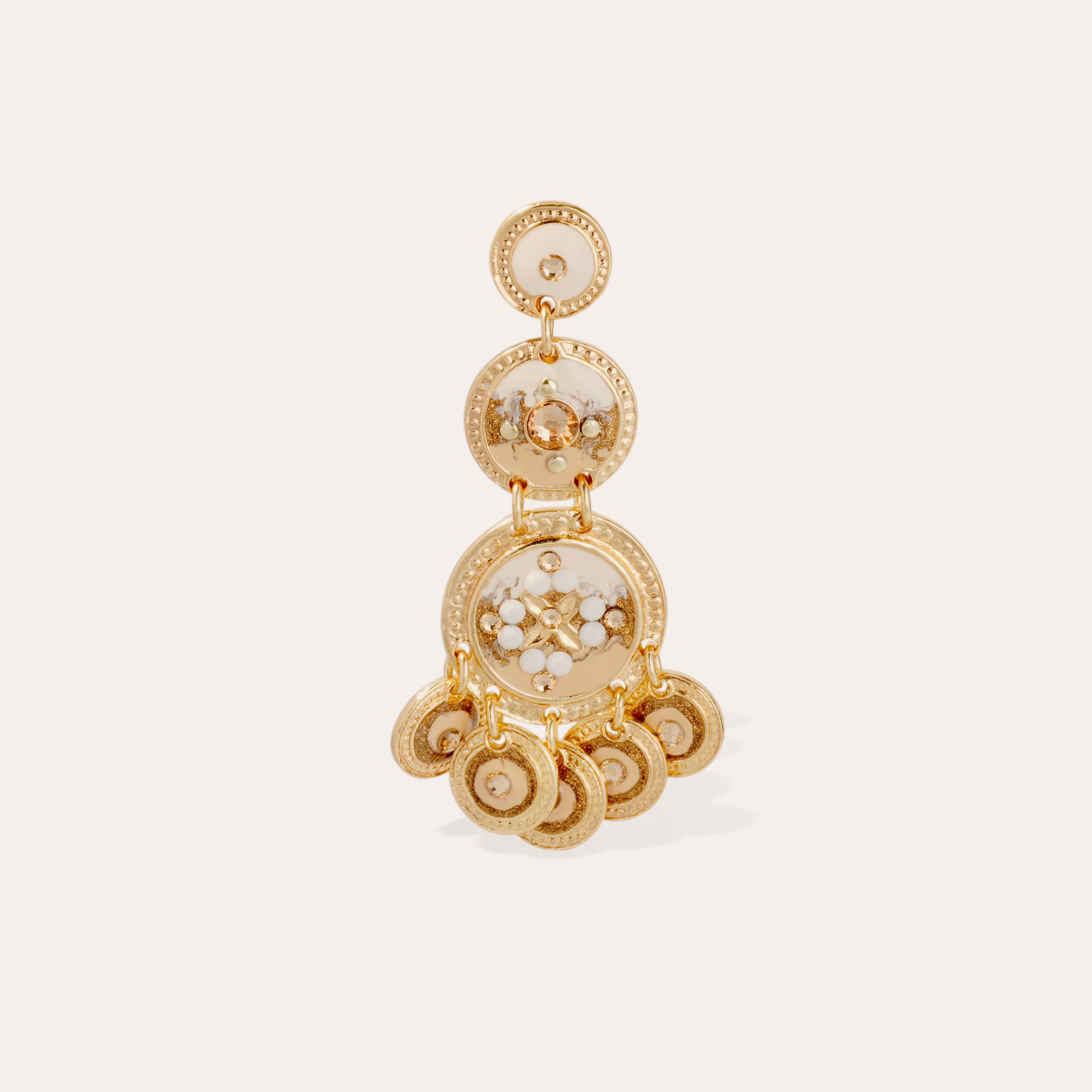 gas-bijoux-boucles-d-oreilles-sequin-trois-rangs-pendantes-dor-es-mail-et-strass image 2