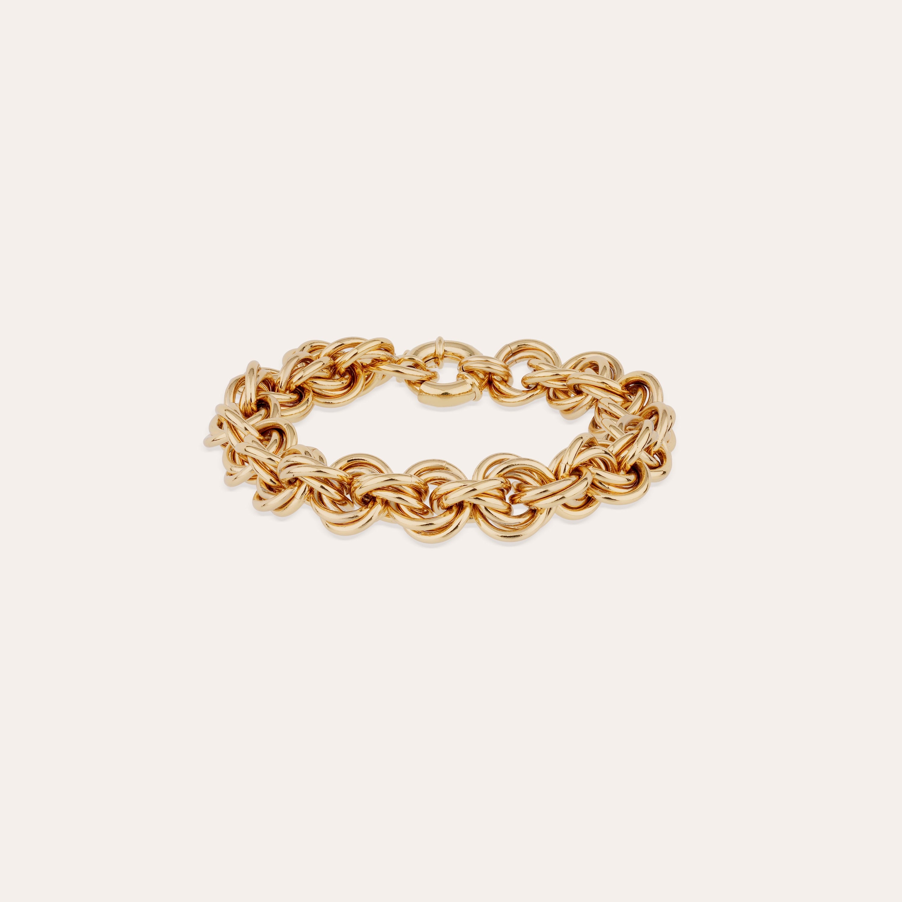 gas-bijoux-bracelet-maille-rond-entrecrois-grand-mod-le-dor-l-or-fin image 1