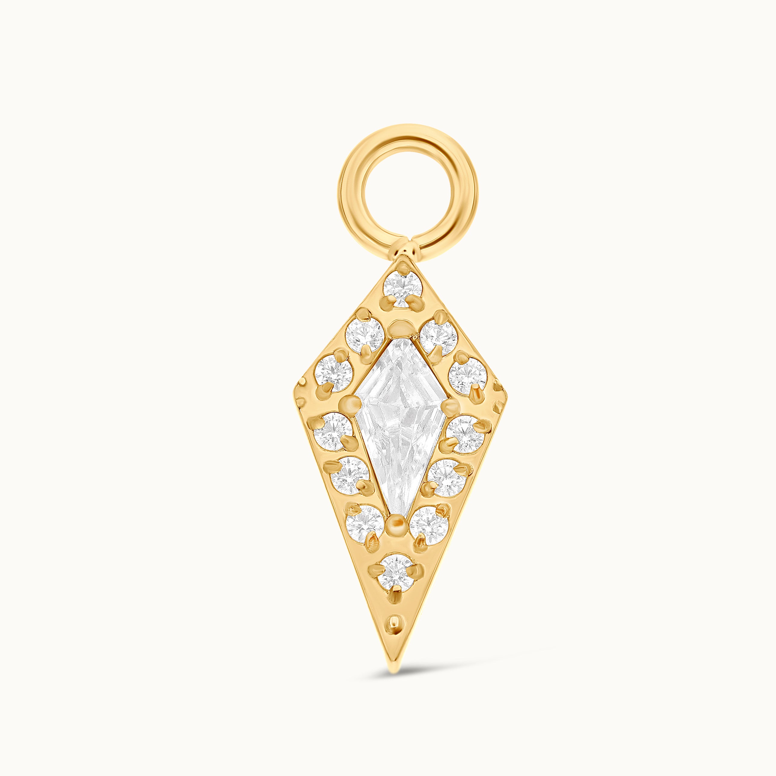 obsidian-piercing-stella-charm-losange-cristal-kite-en-titane image 1