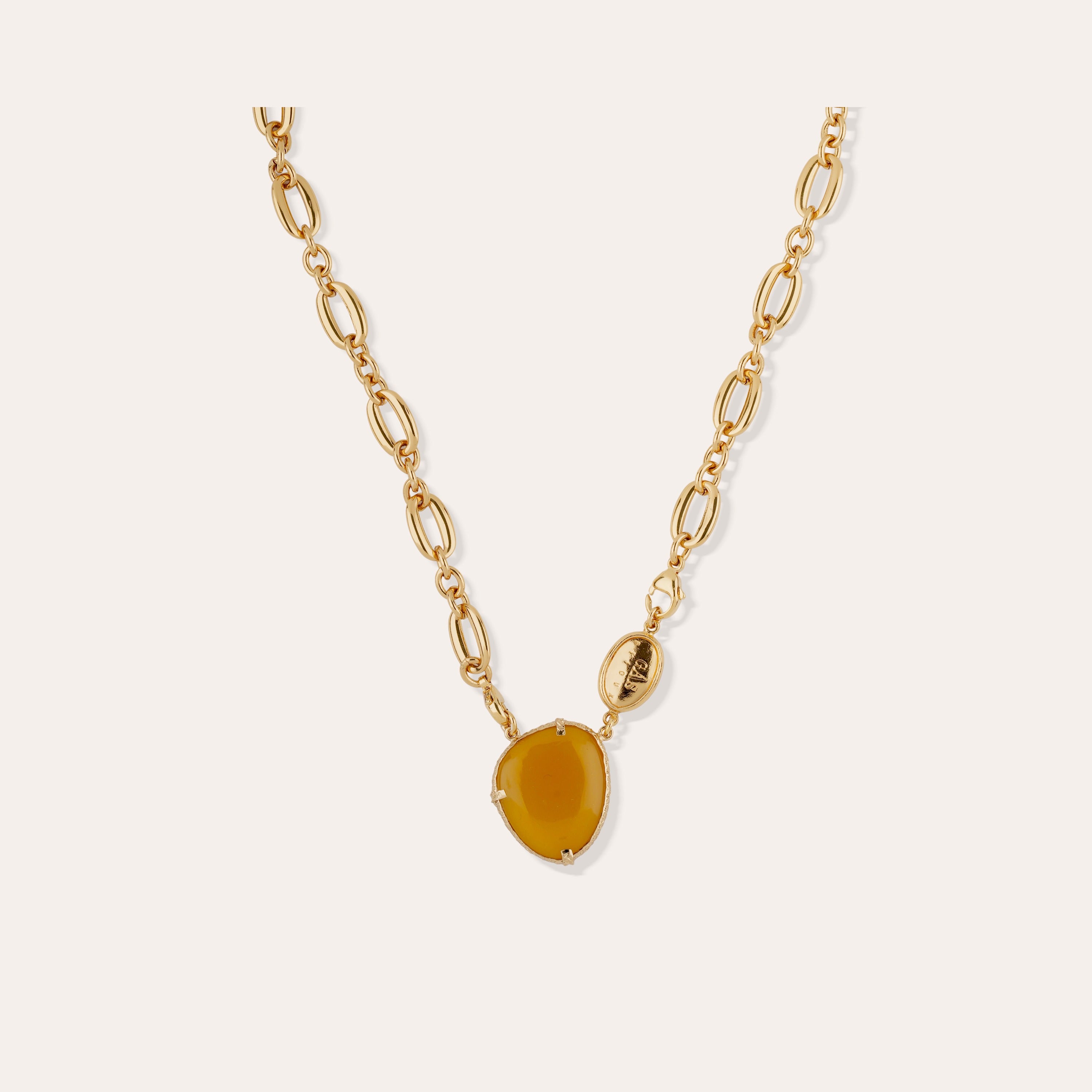 gas-bijoux-collier-billy-dor-calcite-jaune image 1