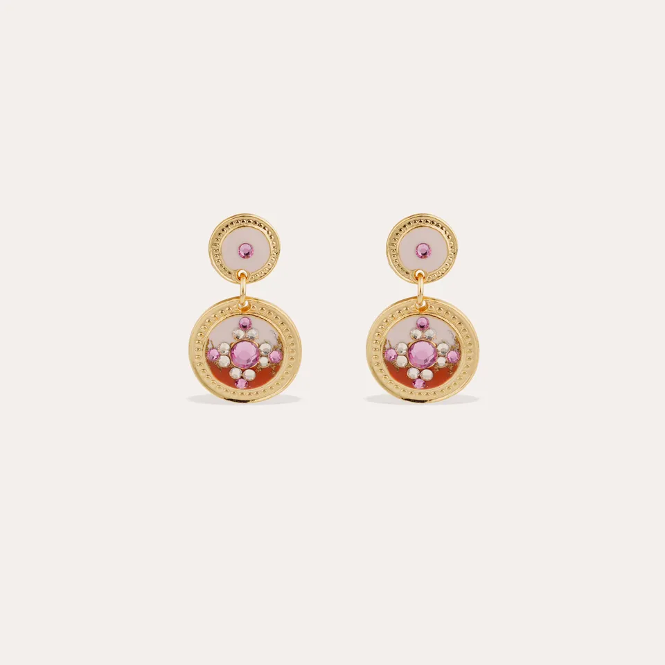 gas-bijoux-sequin-boucles-d-oreilles-pendantes-dor-es-l-or-fin-deux-m-daillons image 1