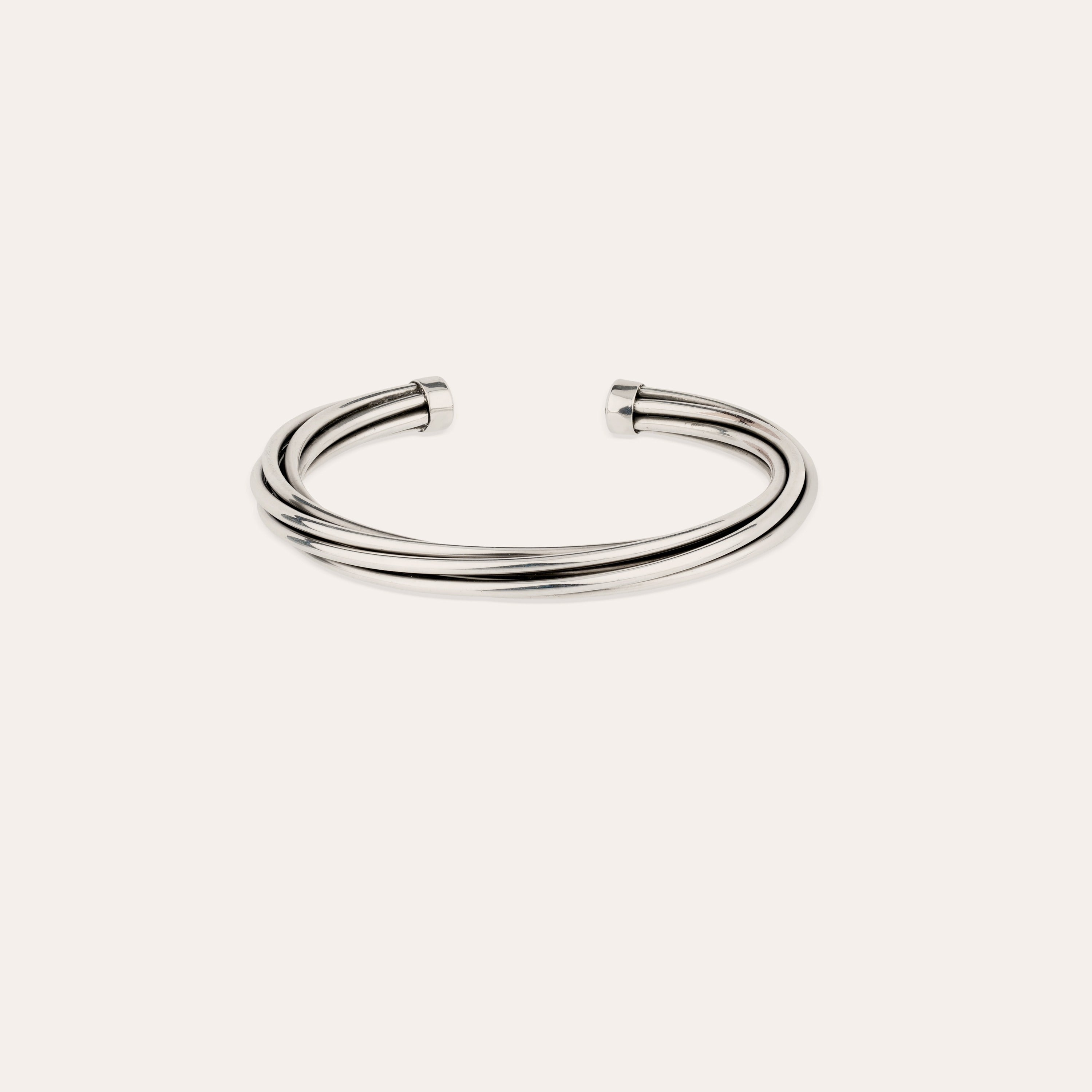 gas-bijoux-bracelet-atik-jonc-argent-quatre-anneaux-entrelac-s image 1
