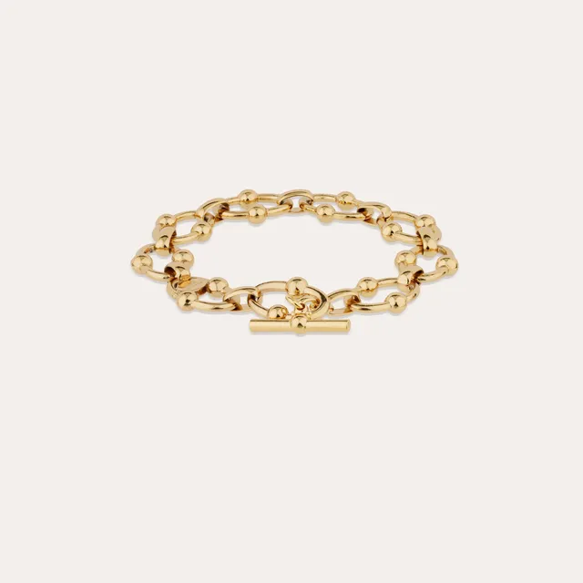 gas-bijoux-bracelet-rivage-mini-dor-l-or-fin-maillons-polis image 1