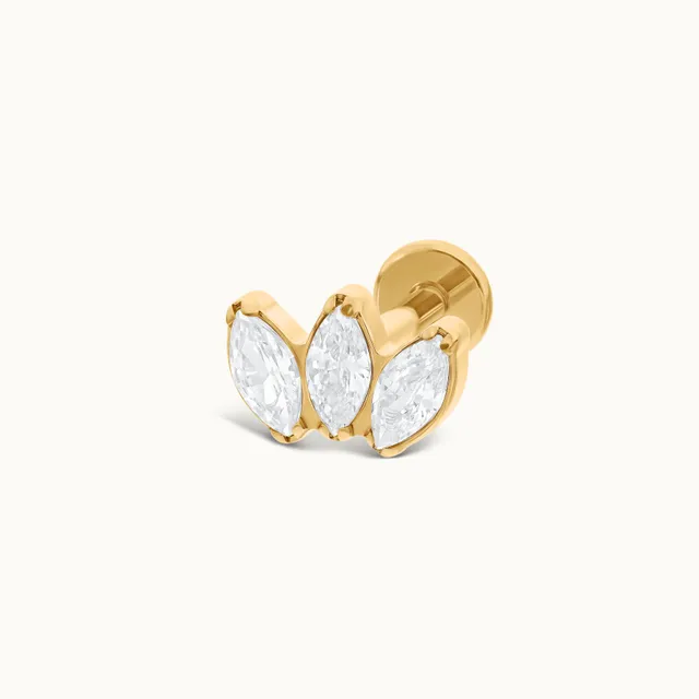 obsidian-piercing-marquise-piercing-h-lix-conch-en-titane-pvd-gold-3-cristaux-ma image 1