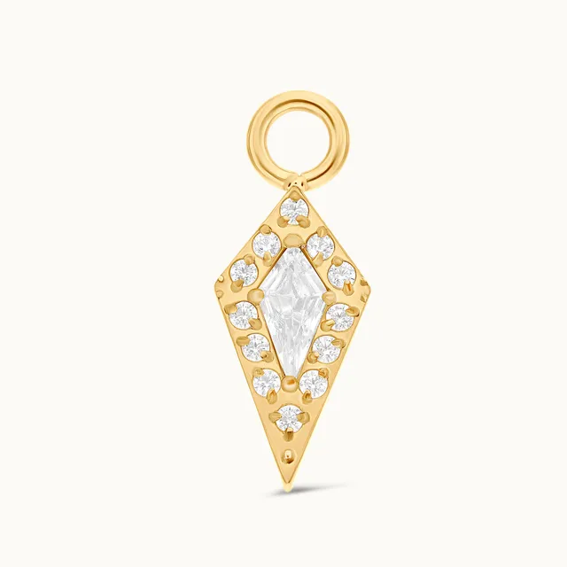 obsidian-piercing-stella-charm-losange-cristal-kite-en-titane image 1
