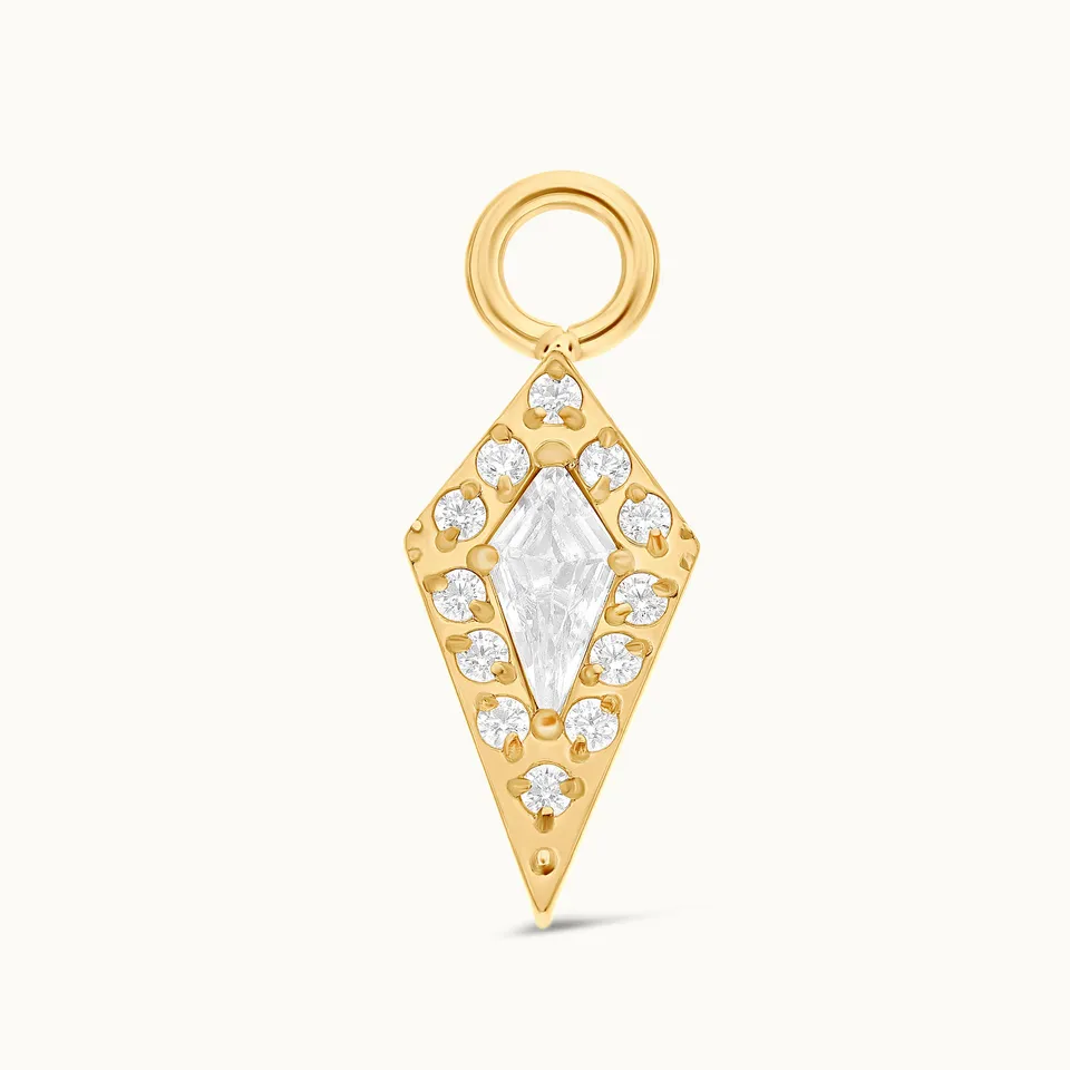 obsidian-piercing-stella-charm-losange-cristal-kite-en-titane image 1