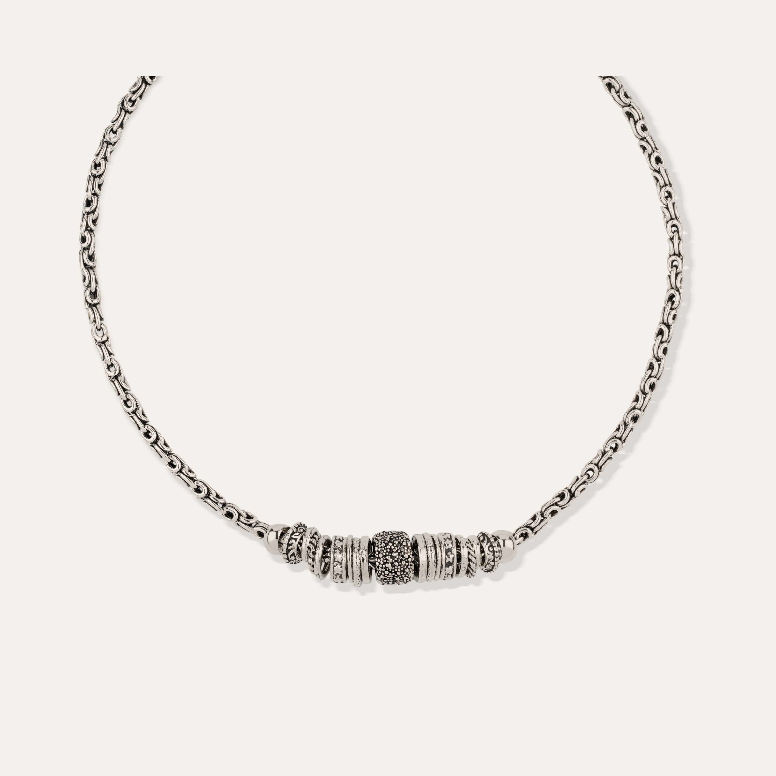 gas-bijoux-collier-marquise-cha-ne-argent-anneaux-vintage image 3