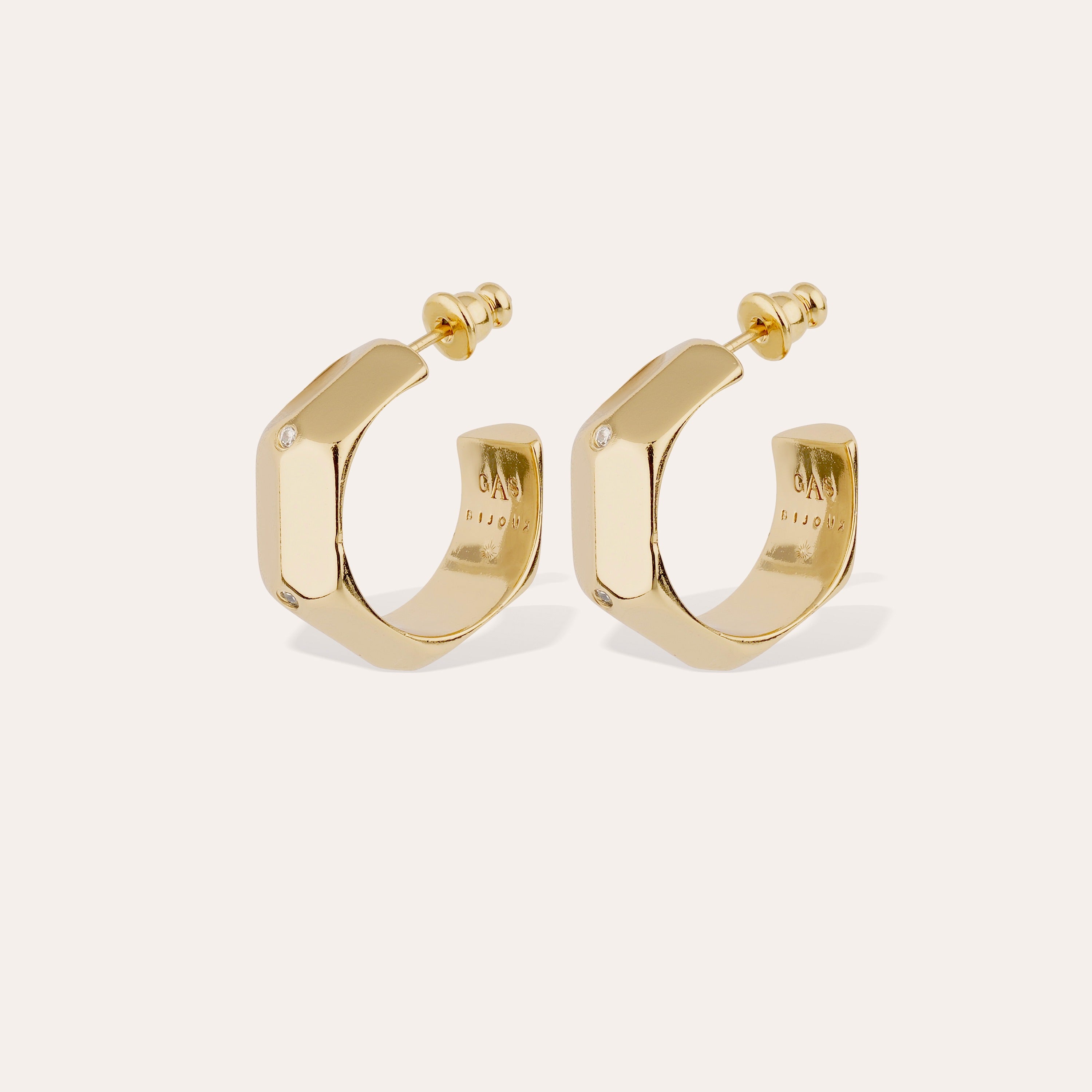 gas-bijoux-boucles-d-oreilles-cr-oles-mila-strass-dor-es-g-om-triques image 1