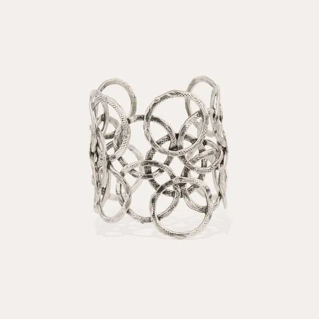 gas-bijoux-olympie-argent-bracelet-manchette-anneaux-martel-s-ajustable image 1