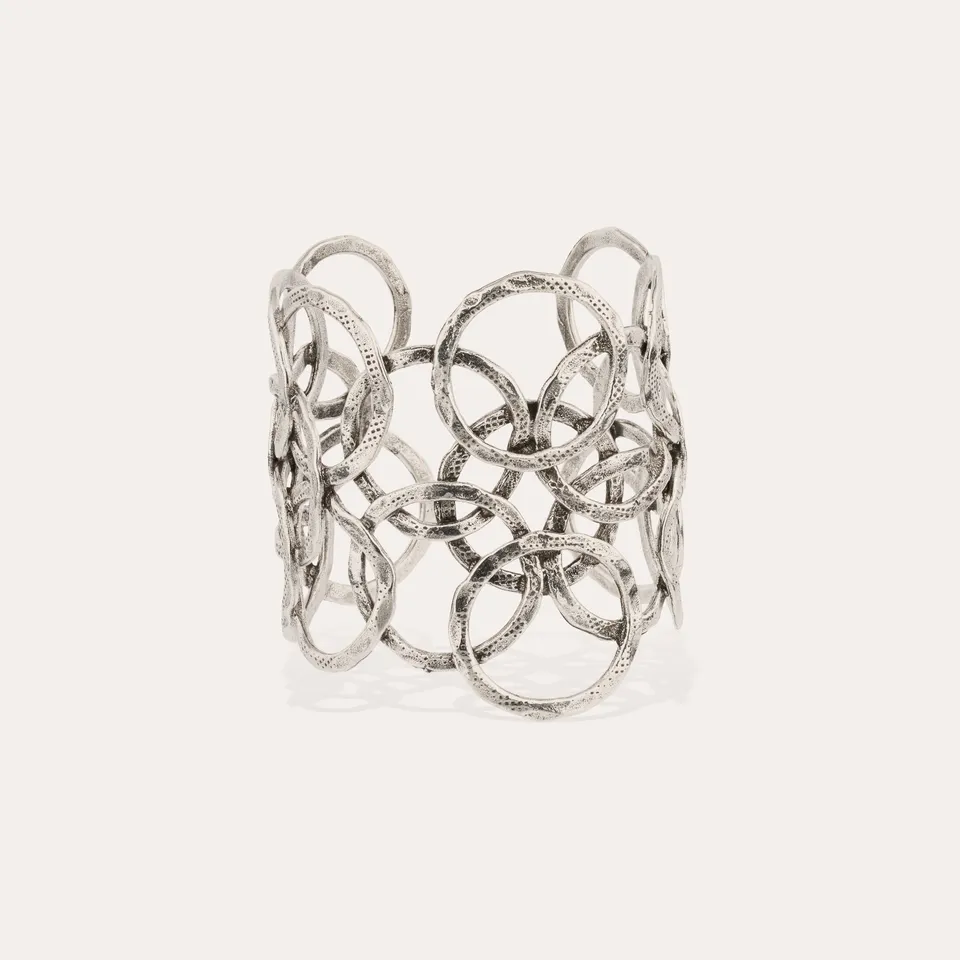 gas-bijoux-olympie-argent-bracelet-manchette-anneaux-martel-s-ajustable image 1