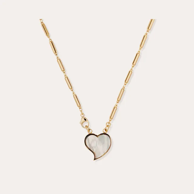 gas-bijoux-collier-mirage-coeur-petit-mod-le-dor-pendentif-c-ur-en-nacre-blanche image 1