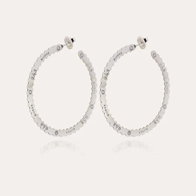 boucles-d-oreilles-cr-oles-bolduc-gas-bijoux-grand-mod-le-argent-es image 1