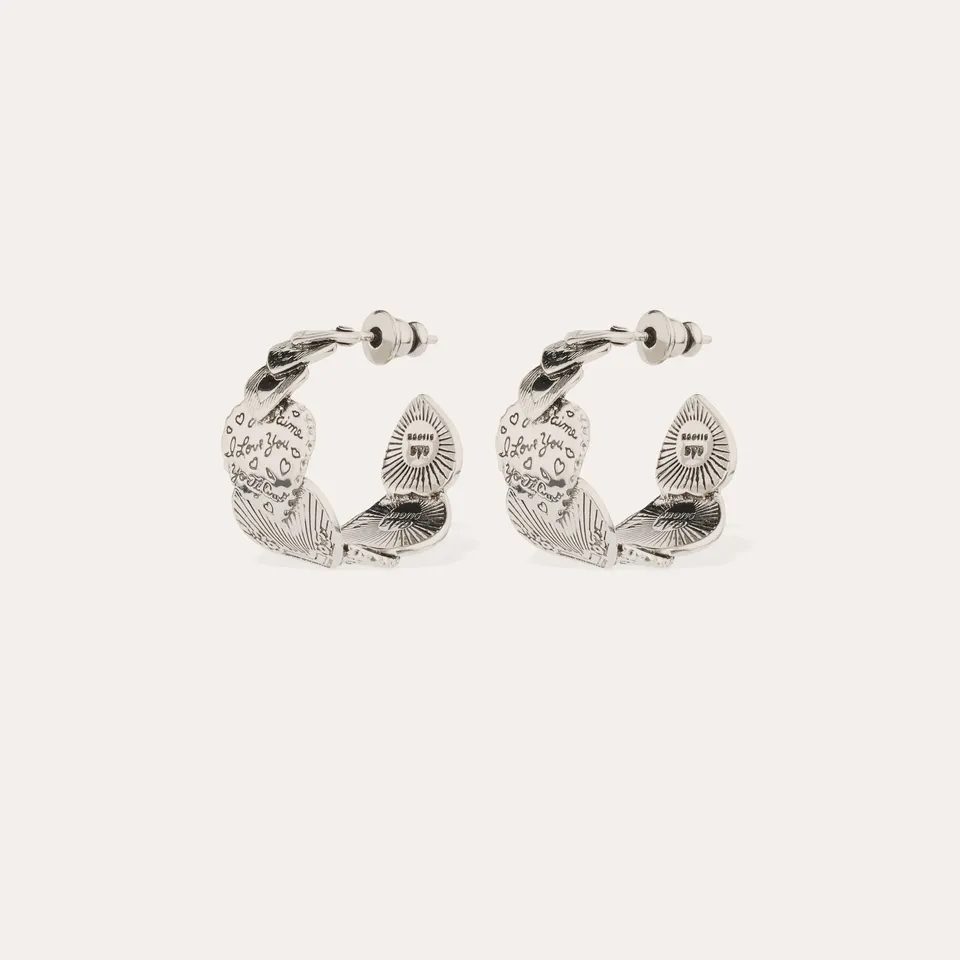 gas-bijoux-cr-oles-cuore-love-petit-mod-le-argent-es-c-urs-grav-s-main image 1
