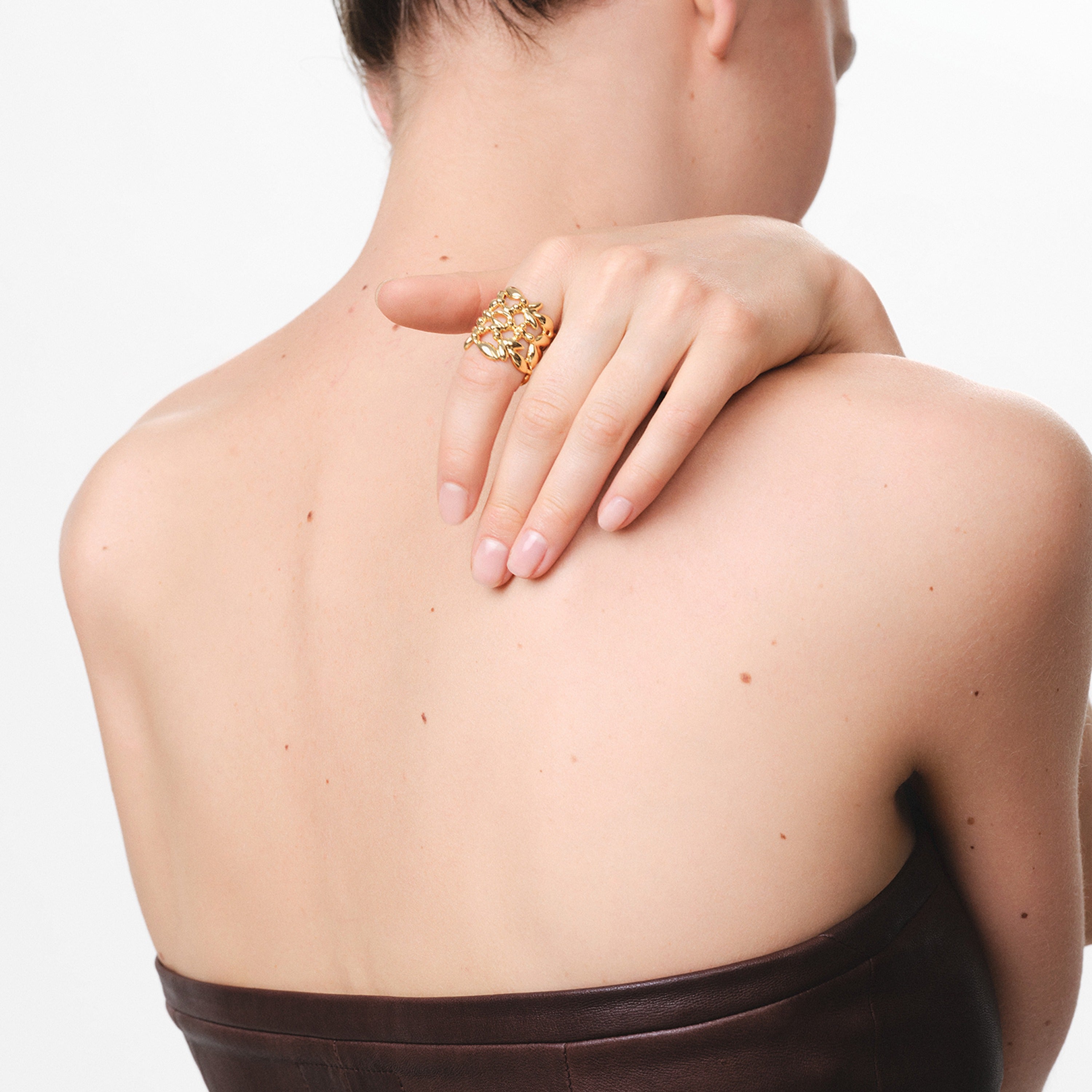 gas-bijoux-bague-olea-manchette-dor-e-l-or-fin-inspir-e-de-la-feuille-d-olivier image 3