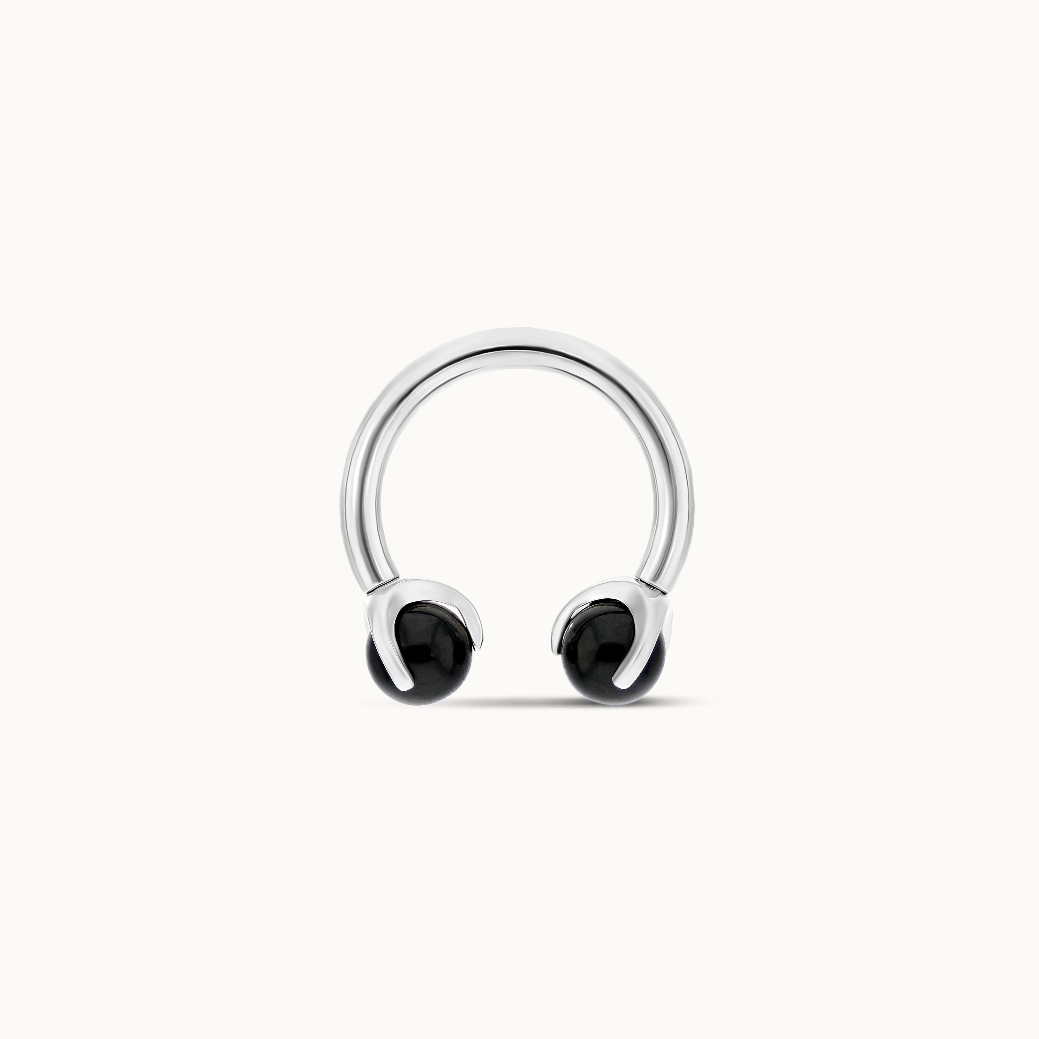 obsidian-piercing-fer-a-cheval-onyx-anneau-septum-daith-titane-onyx-v-ritable image 1