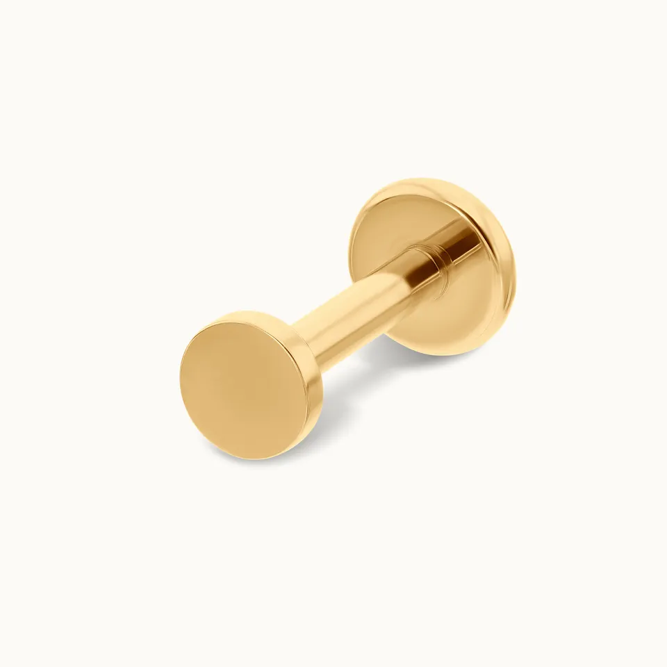 obsidian-piercing-disque-embout-disque-lisse-minimaliste-titane image 1