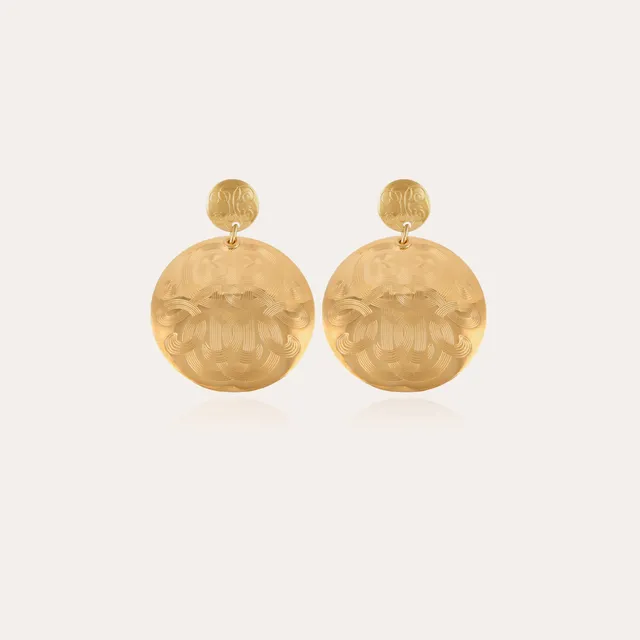 gas-bijoux-diva-petit-mod-le-boucles-d-oreilles-m-daillon-dor-l-or-fin image 1