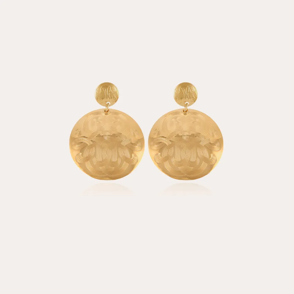 gas-bijoux-diva-petit-mod-le-boucles-d-oreilles-m-daillon-dor-l-or-fin image 1