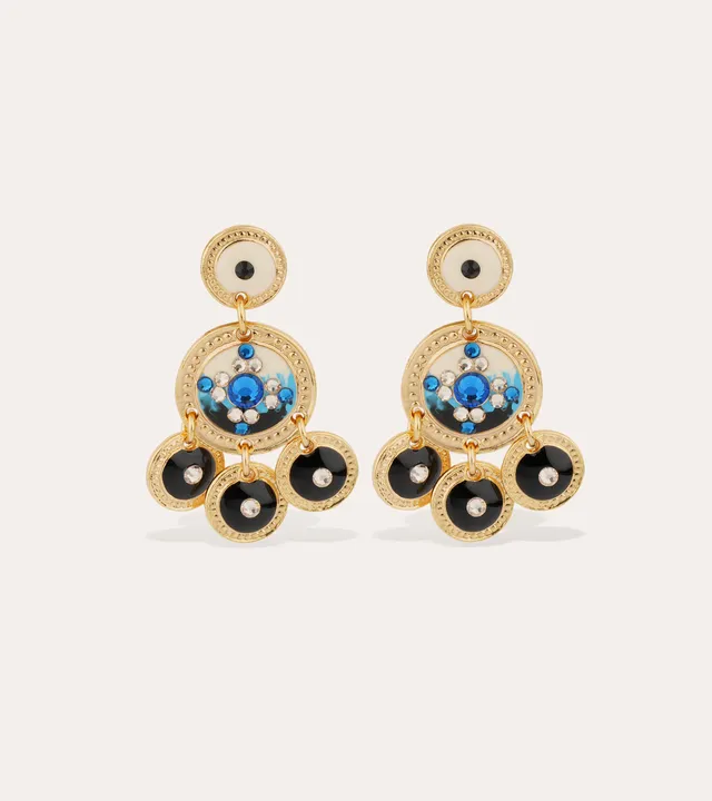gas-bijoux-boucles-d-oreilles-sequin-deux-rangs image 1