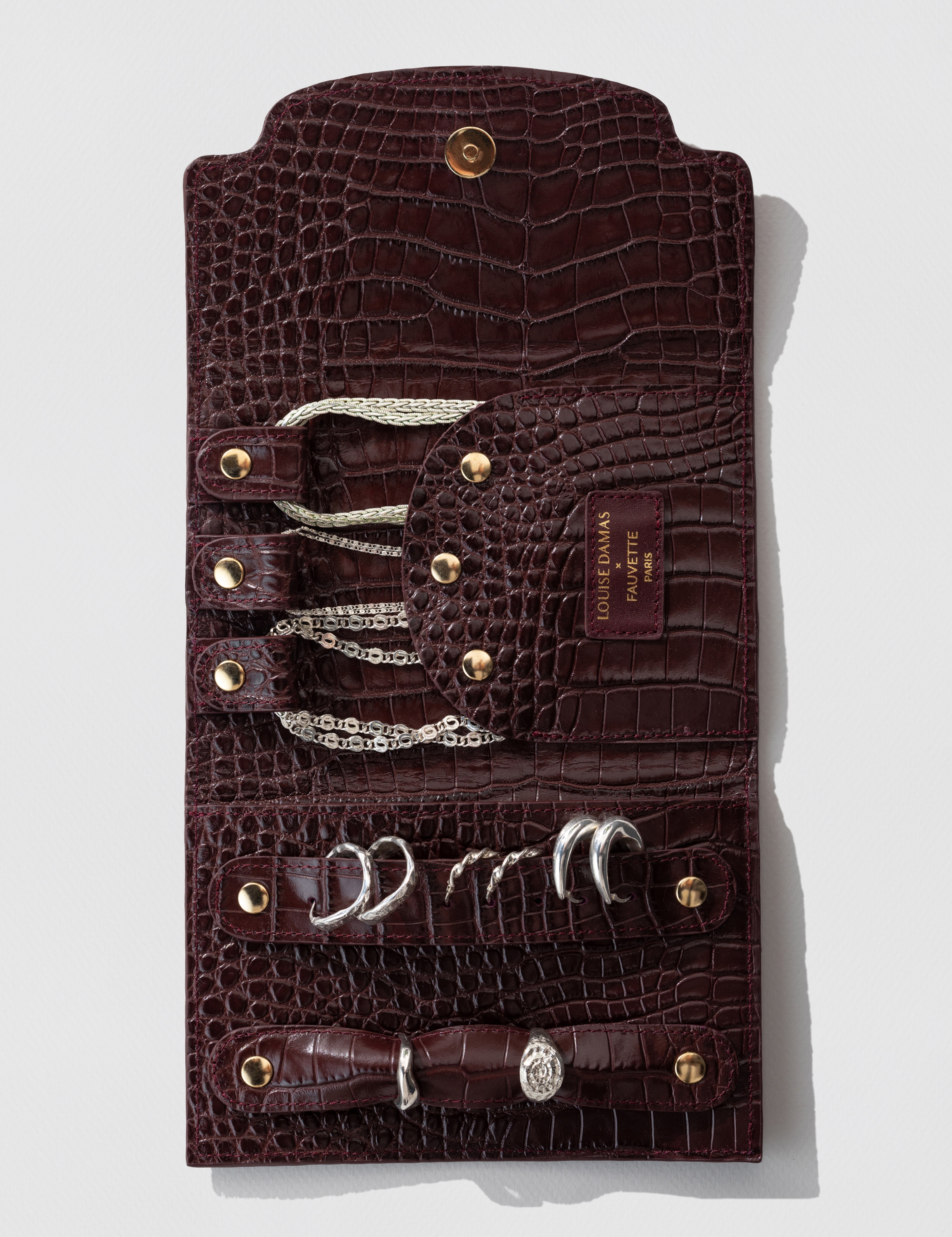 louise-damas-l-tui-tui-bijoux-en-cuir-emboss-croco-prune image 1