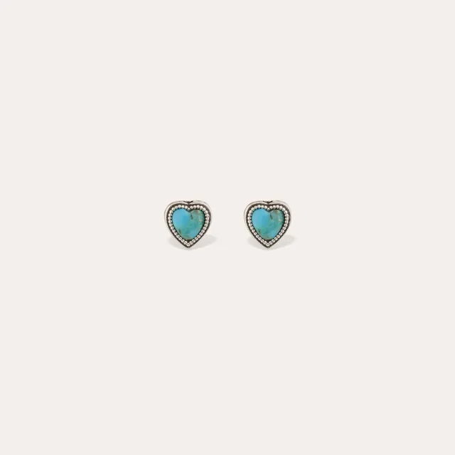 gas-bijoux-duality-amore-puce-d-oreille-argent-e-c-ur-grav-turquoise image 1