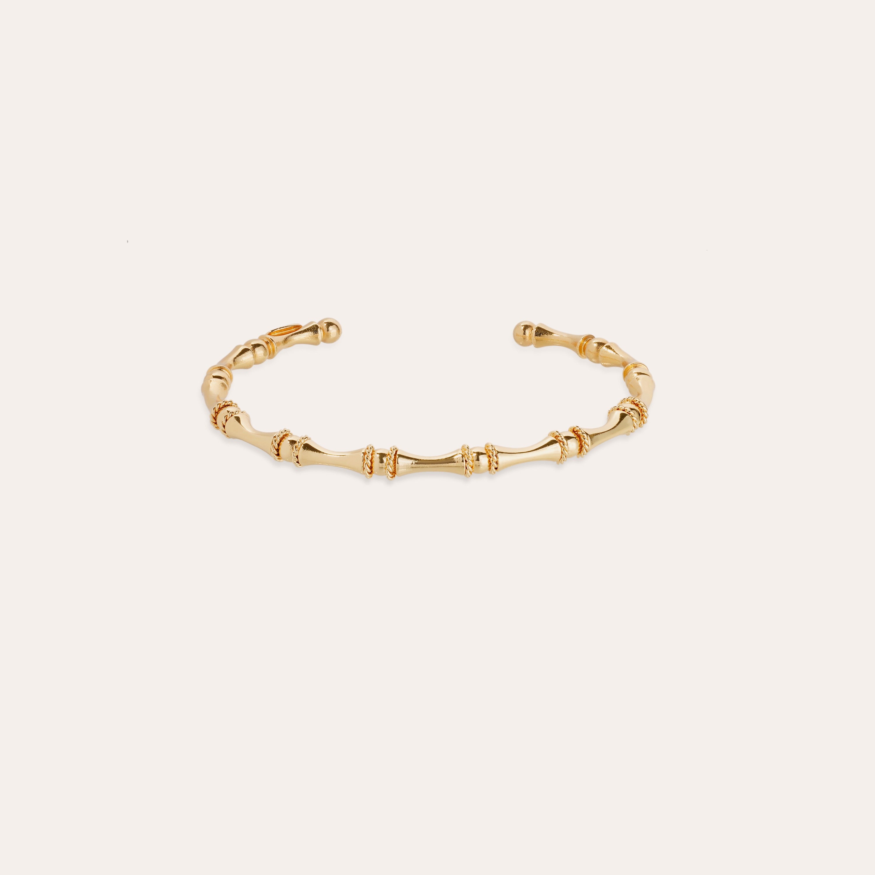 gas-bijoux-bracelet-bambou-jonc-mini-dor-l-or-fin-taille-ajustable image 1