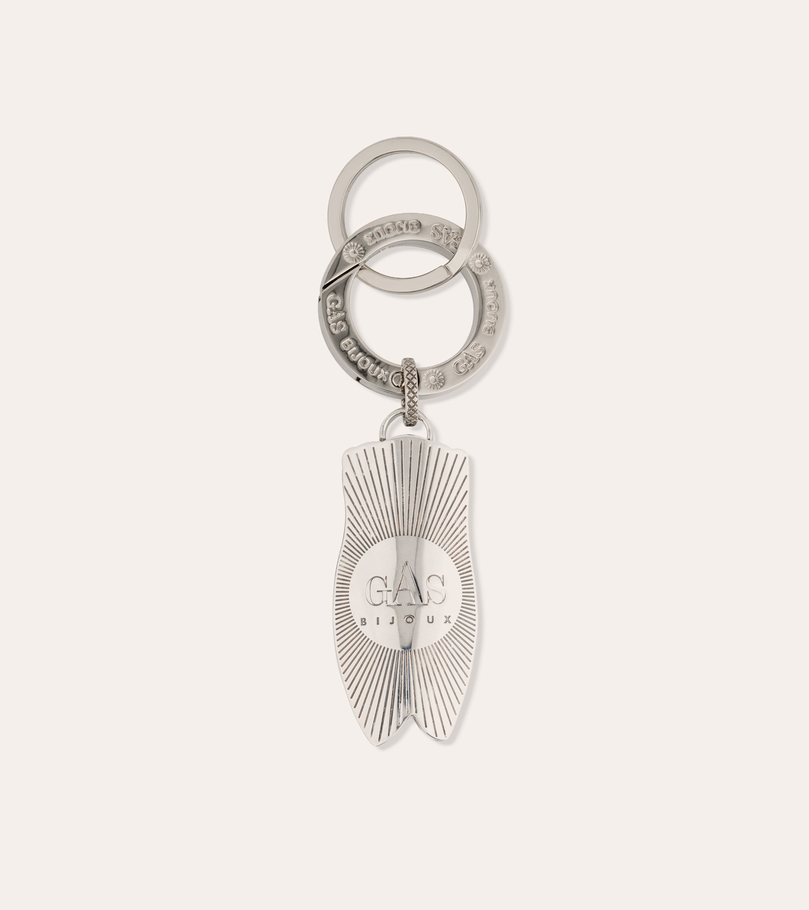 gas-bijoux-porte-cl-s-cigale-grand-mod-le-laiton-argent-grav-la-main-fait-main-m image 2