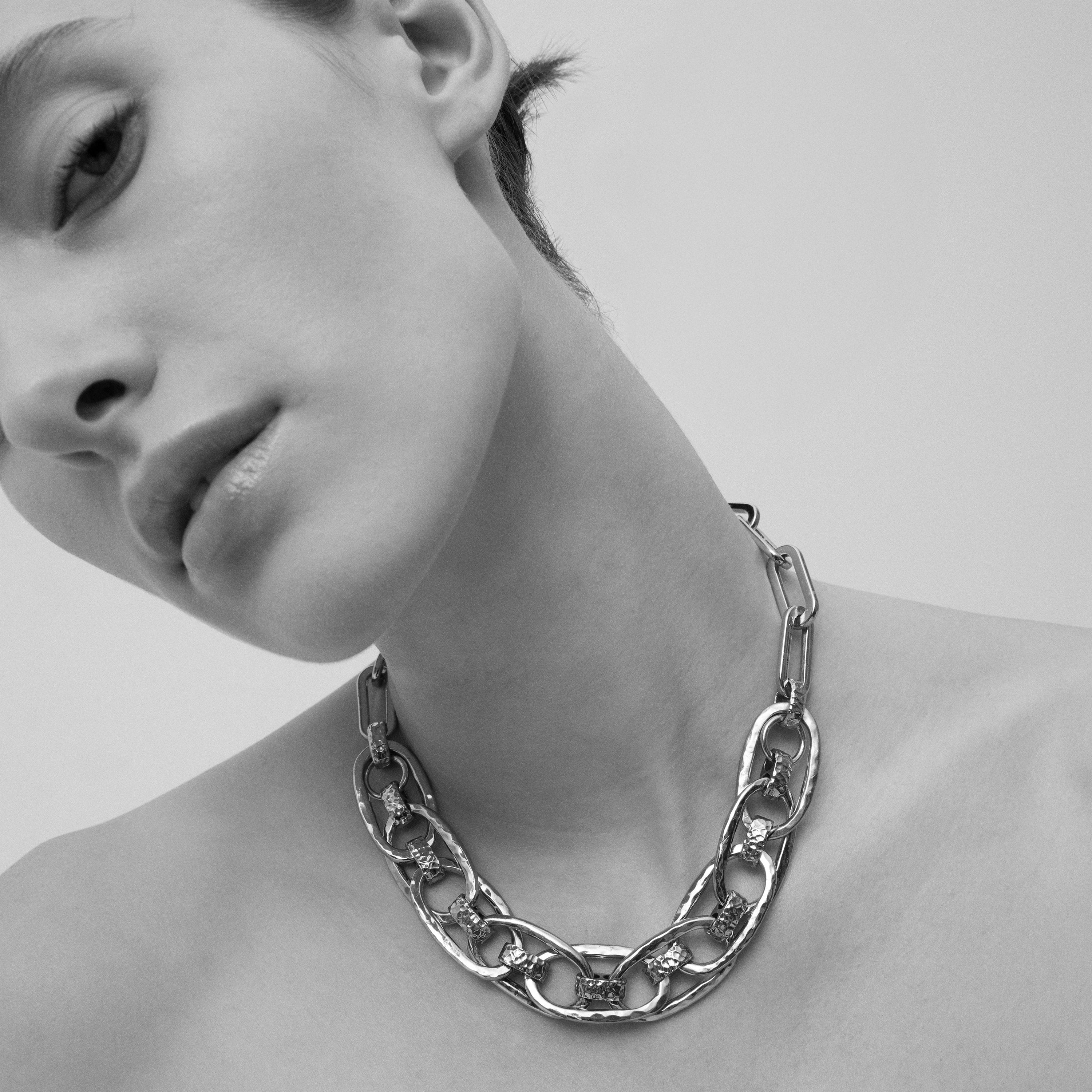 gas-bijoux-collier-maille-ovale-multi-argent image 2